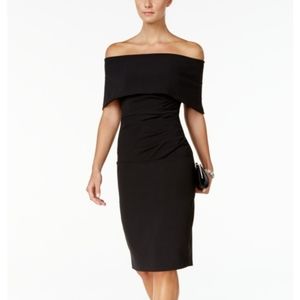 Vince Camuto Black Off The Shoulder Dress